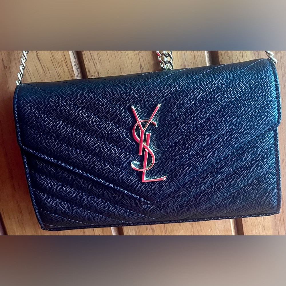 Yves Saint Laurent Black Quilted Bag